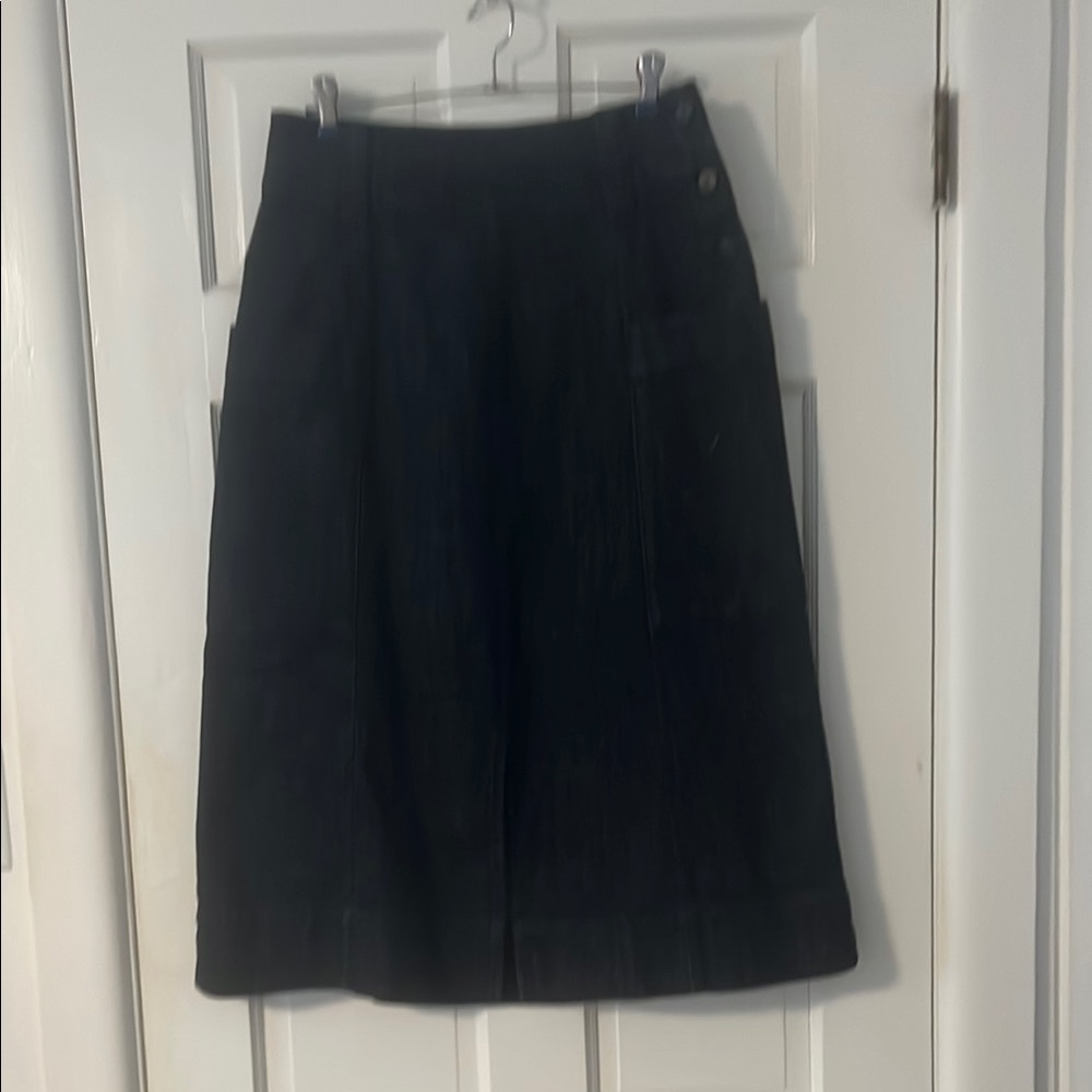 Dark Denim Midi Skirt TOAST